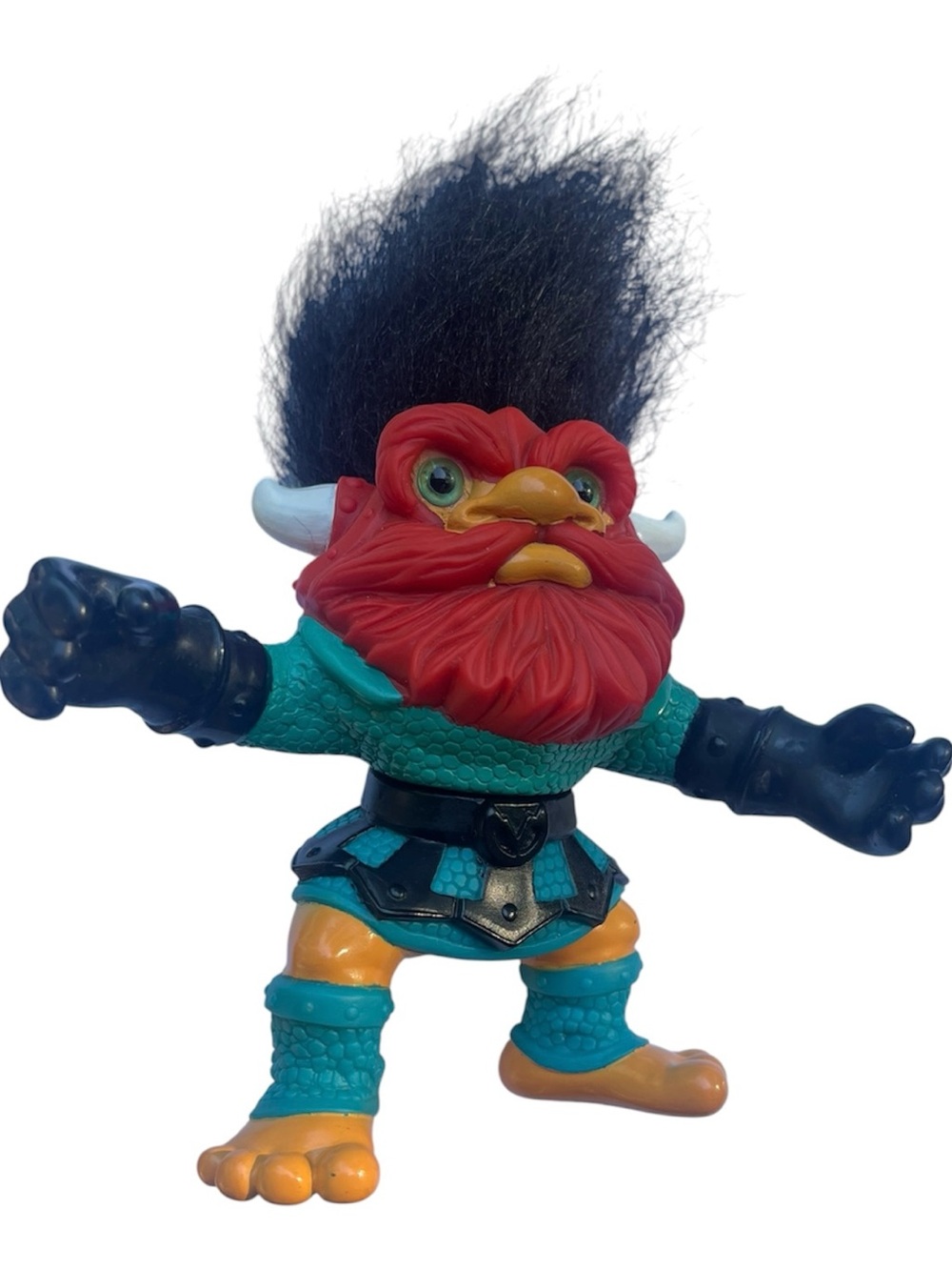 1992 Hasbro Battle Trolls Trolaff Viking action figure Vintage 90s Troll Doll